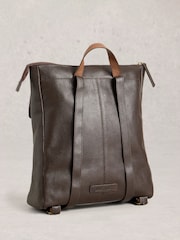 White Stuff Brown Tiggy Leather Backpack - Image 2 of 4