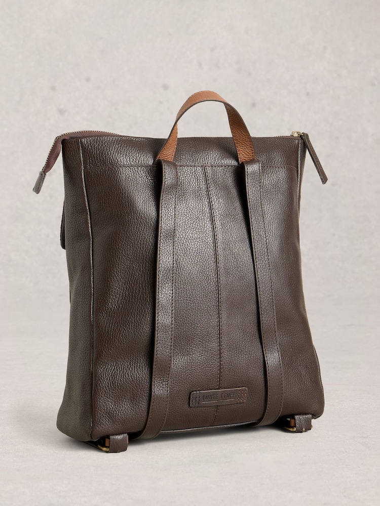 White Stuff Brown Tiggy Leather Backpack - Image 2 of 4 White Stuff Brown Tiggy Leather Backpack - Image 2 of 4