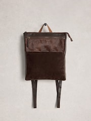 White Stuff Brown Tiggy Leather Backpack - Image 3 of 4