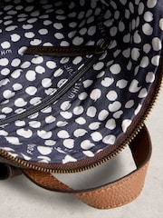 White Stuff Brown Tiggy Leather Backpack - Image 4 of 4