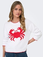 ONLY Round Neck Crab Jumper - Imaginea 1 din 6