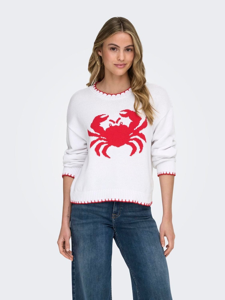 ONLY Round Neck Crab Jumper - Imaginea 2 din 6