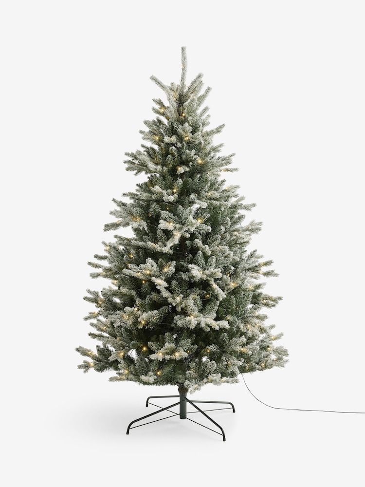 Snowy Nordmann Fir 7ft Pre Lit Christmas Tree - Image 1 of 2 Snowy Nordmann Fir 7ft Pre Lit Christmas Tree - Image 1 of 2