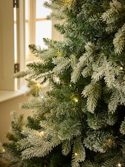 Snowy Nordmann Fir 7ft Pre Lit Christmas Tree - Image 4 of 6