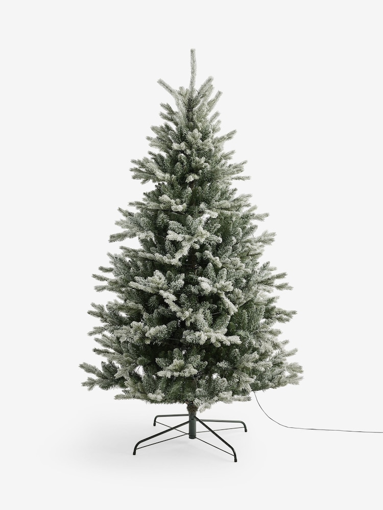Snowy Nordmann Fir 7ft Pre Lit Christmas Tree - Image 6 of 6