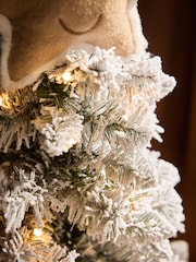 White Novelty Gingerbread Pre Lit Christmas Tree - Image 4 of 6