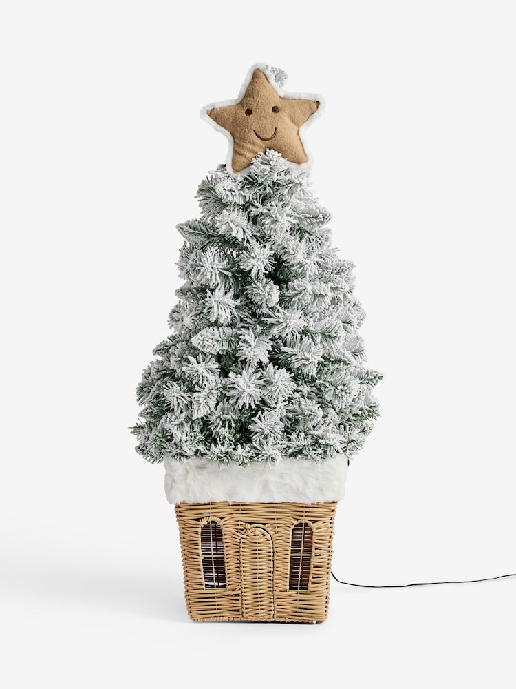 White Novelty Gingerbread Pre Lit Christmas Tree - Image 6 of 6 White Novelty Gingerbread Pre Lit Christmas Tree - Image 6 of 6