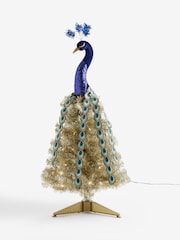 Gold Novelty Peacock Pre Lit Christmas Tree - Image 1 of 2