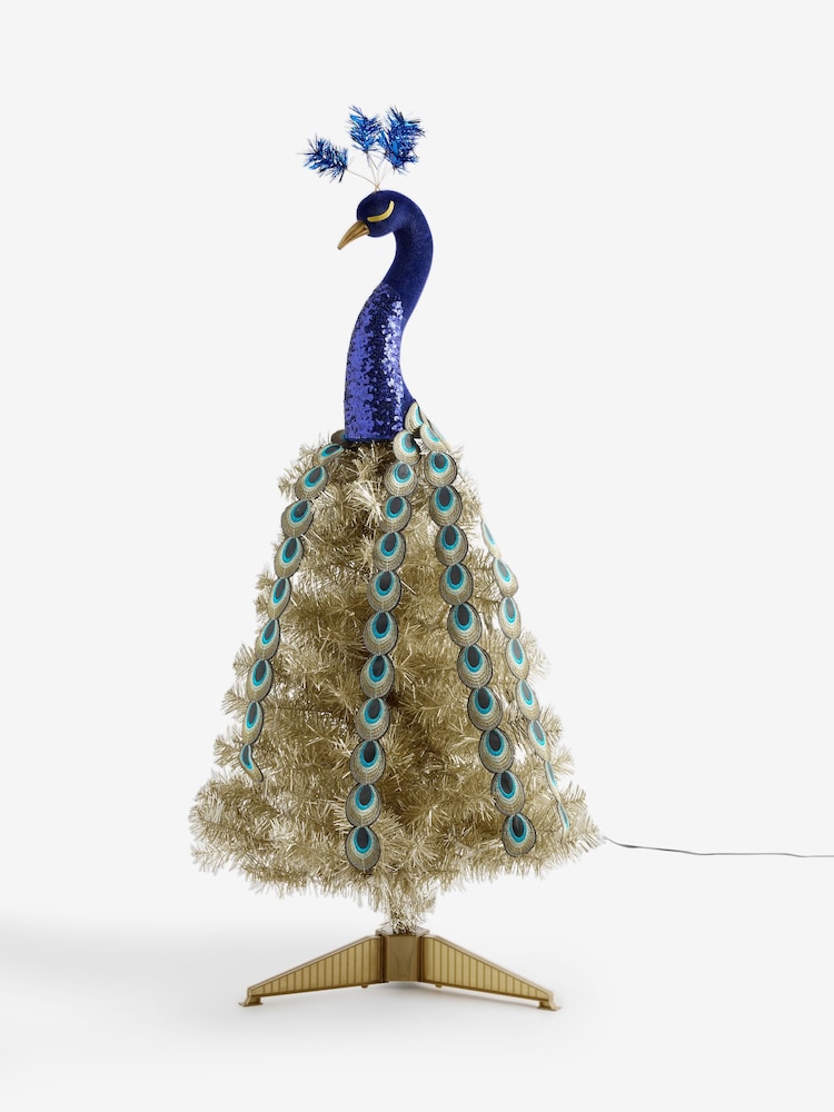 Gold Novelty Peacock Pre Lit Christmas Tree - Image 2 of 2 Gold Novelty Peacock Pre Lit Christmas Tree - Image 2 of 2