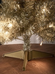 Gold Novelty Peacock Pre Lit Christmas Tree - Image 5 of 7