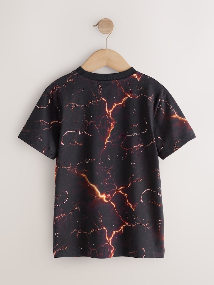 Black Headphones Short Sleeve Graphic T-Shirt (3-16yrs) - Image 2 of 4