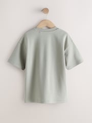 Mineral Green Graphic Heavyweight Short Sleeve T-Shirt (3-16yrs) - Image 2 of 4