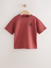 Rust Red Graphic Heavyweight Short Sleeve T-Shirt (3-16yrs) - Image 1 of 4