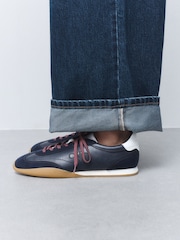 Navy Forever Comfort® Slim Lace Up Logo Trainers - Image 5 of 10
