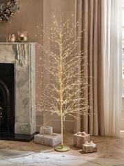 Gold Twig 6ft Pre Lit Christmas Tree - Image 2 of 6