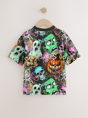 Black Halloween Short Sleeve Graphic T-Shirt (3-16yrs) - Image 2 of 4