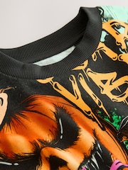Black Halloween Short Sleeve Graphic T-Shirt (3-16yrs) - Image 4 of 4