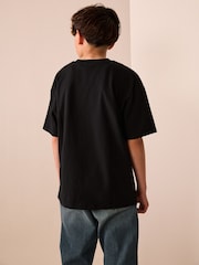 Black Graffiti Short Sleeve Graphic T-Shirt (3-16yrs) - Image 3 of 8