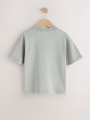 Grå kranie - Kortærmet grafisk T-shirt (3-16år) - Billede 6 af 8