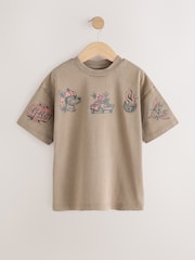 Mink Back Print Washed Graphic T-Shirt (3-16yrs) - Image 5 of 8