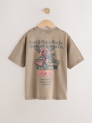 Mink Back Print Washed Graphic T-Shirt (3-16yrs) - Image 6 of 8