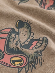 Mink Back Print Washed Graphic T-Shirt (3-16yrs) - Image 7 of 8