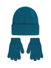 Nike Green Club Beanie and Gloves Set - Image 2 of 4