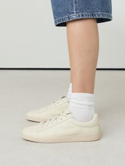 White/Blue Forever Comfort® Lace Up Leather Trainers - Image 4 of 9