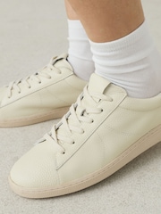 White/Blue Forever Comfort® Lace Up Leather Trainers - Image 5 of 9