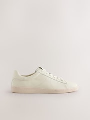 White/Blue Forever Comfort® Lace Up Leather Trainers - Image 7 of 9