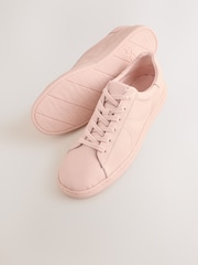 Rose Pink Forever Comfort® Lace Up Leather Trainers - Image 8 of 10