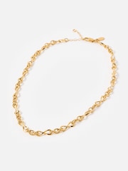 Oliver Bonas Gold Tone Stainless Steel Waterproof Chain Necklace - Image 1 of 6