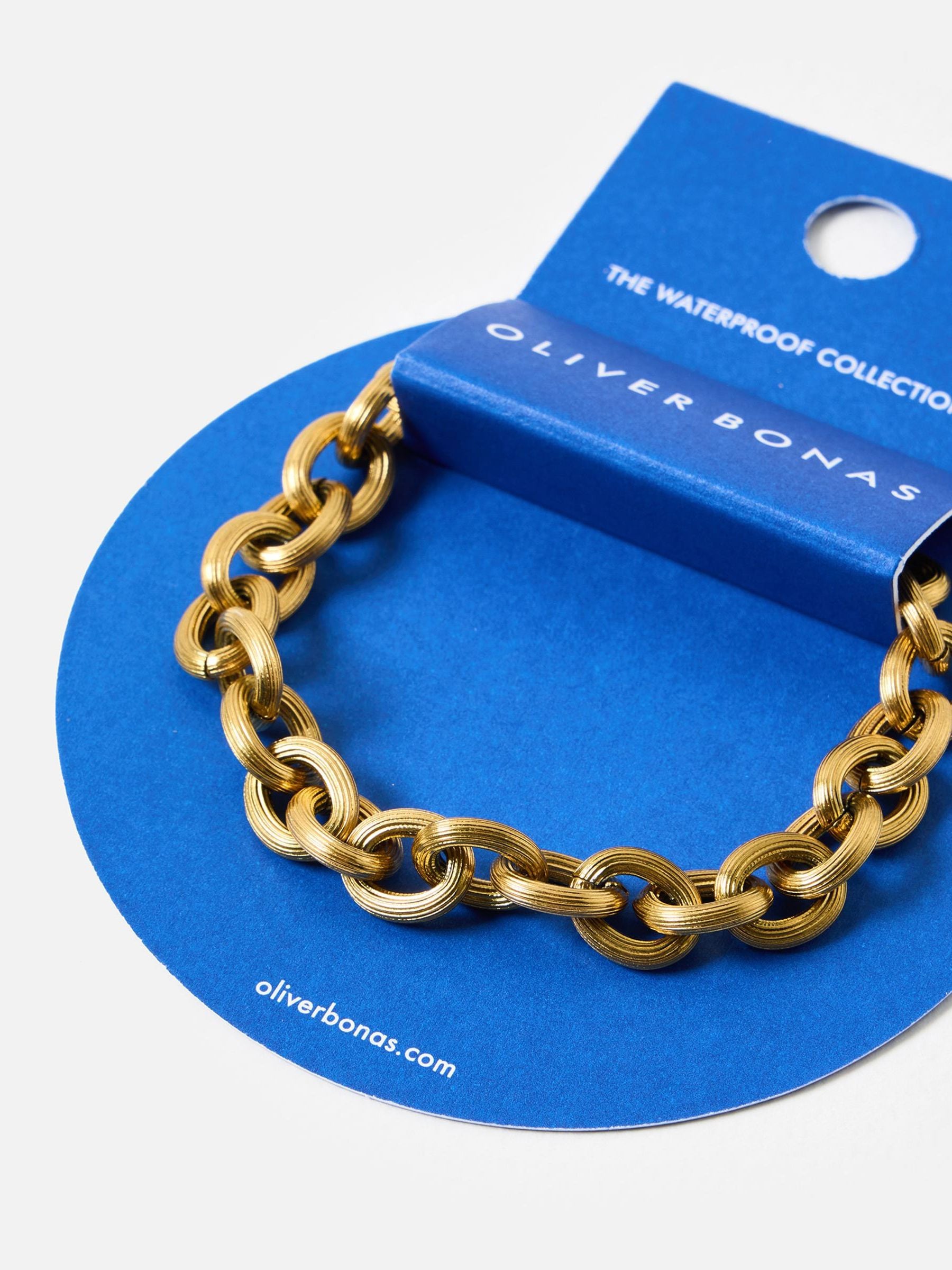 Buy Oliver Bonas Gold Tone Stainless Steel Waterproof Chunky Chain