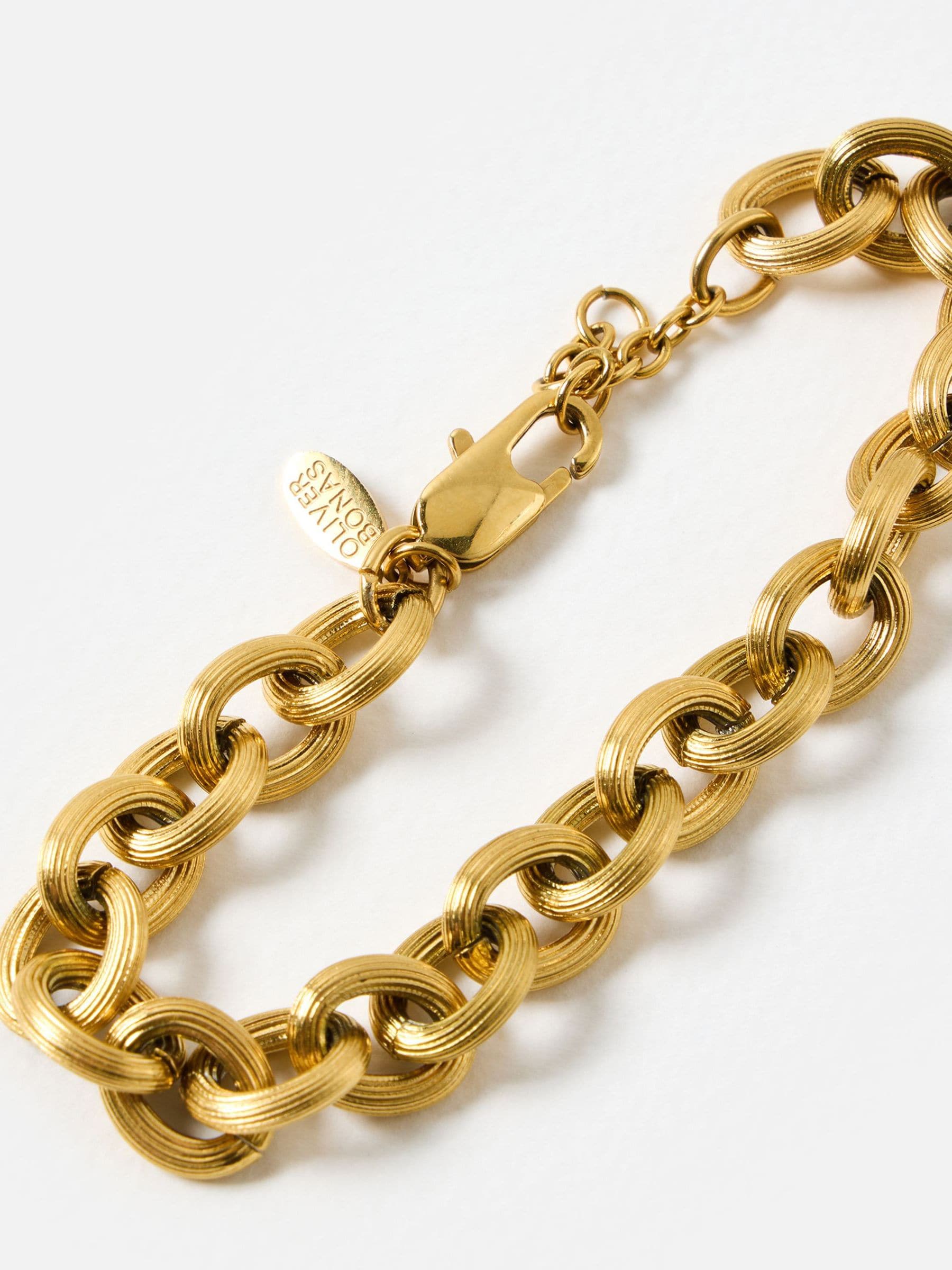 Buy Oliver Bonas Gold Tone Stainless Steel Waterproof Chunky Chain
