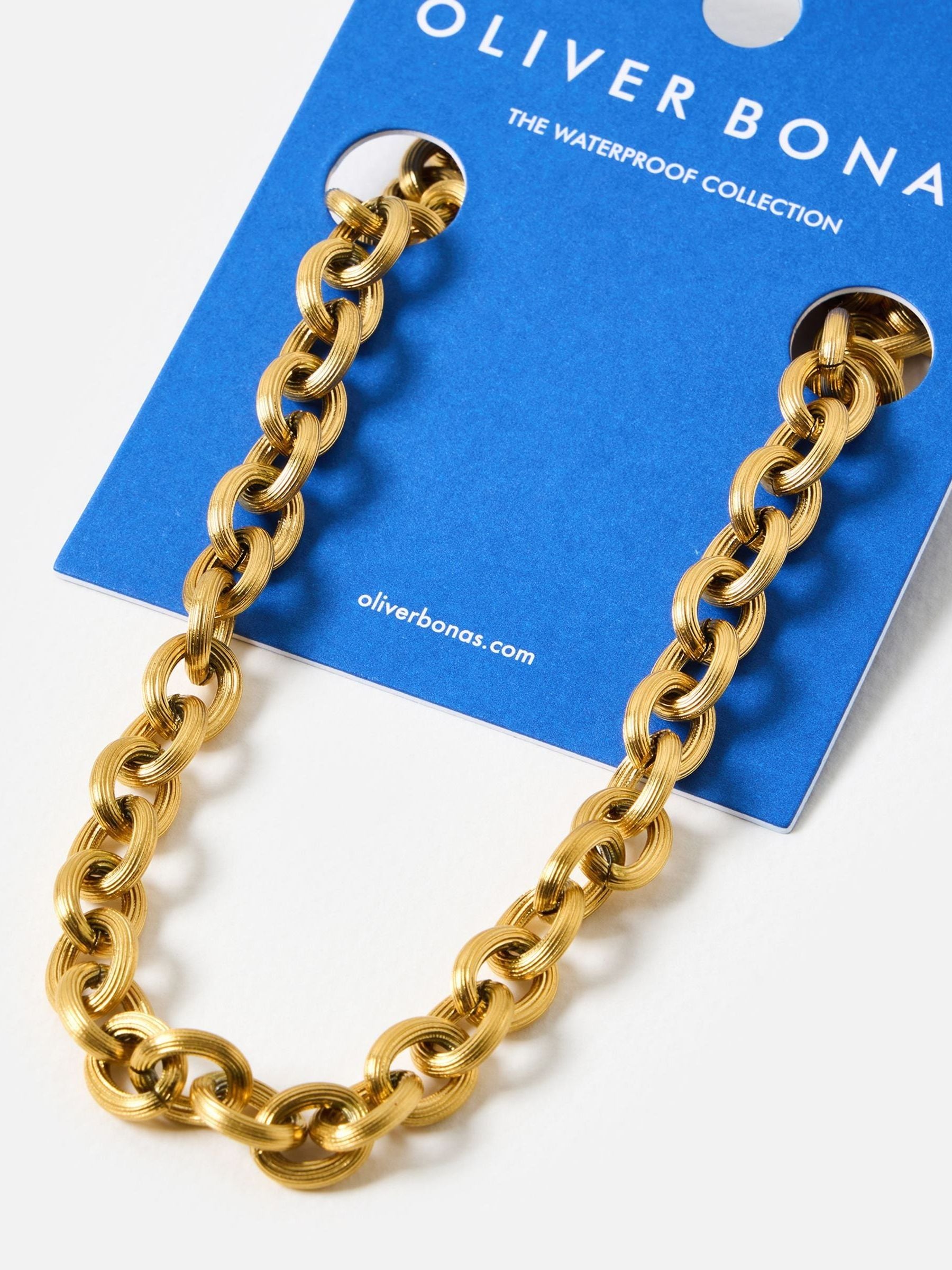 Buy Oliver Bonas Gold Tone Stainless Steel Waterproof Chunky Chain