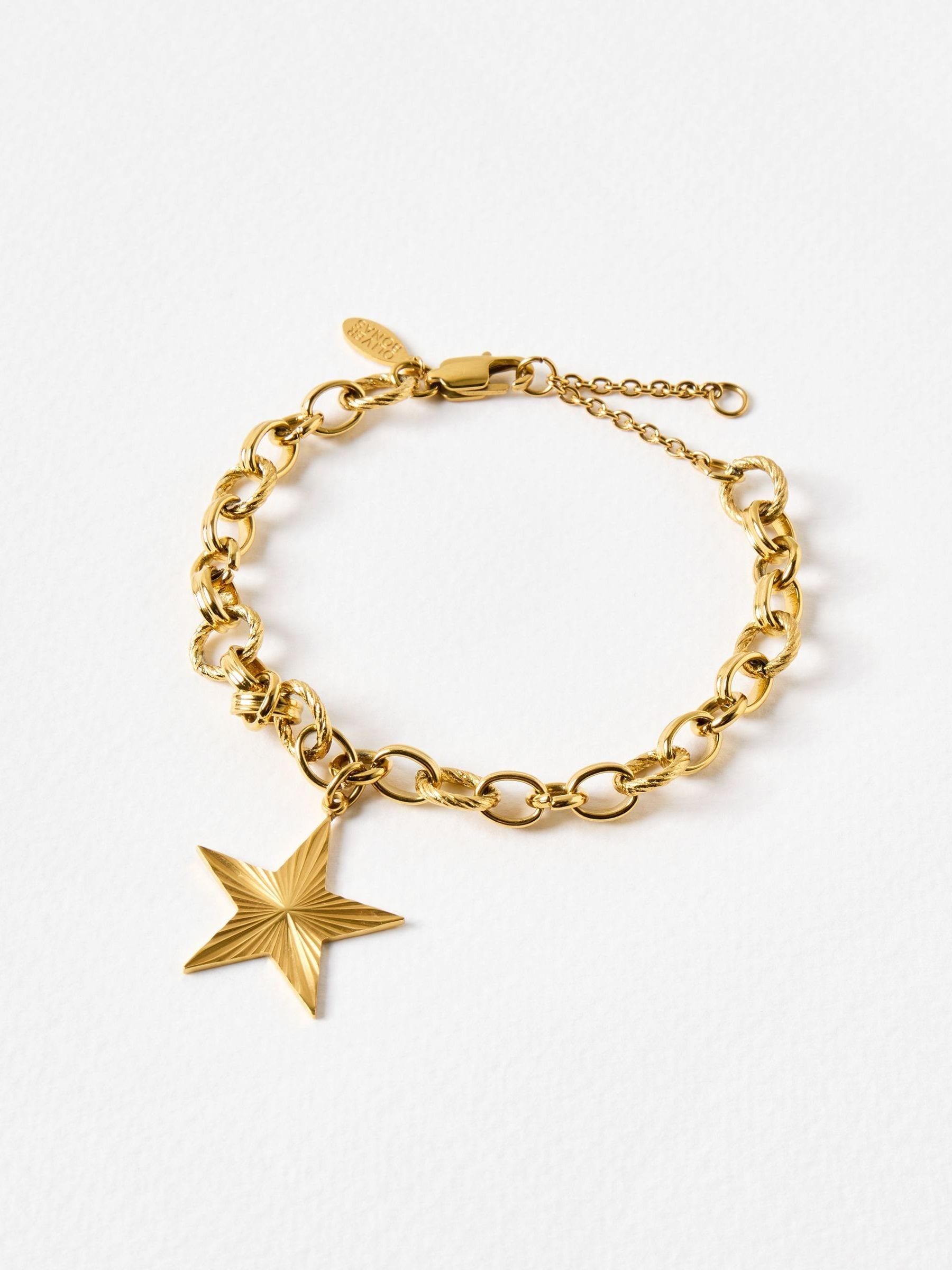 Buy Oliver Bonas Gold Tone Taylor Stainless Steel Waterproof Star