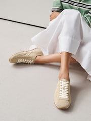 Neutrale Farbe - Forever Comfort® Leather Slim Trainers - Bild 3 von 10
