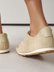 Neutrale Farbe - Forever Comfort® Leather Slim Trainers - Bild 5 von 10