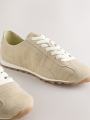 Neutrale Farbe - Forever Comfort® Leather Slim Trainers - Bild 8 von 10