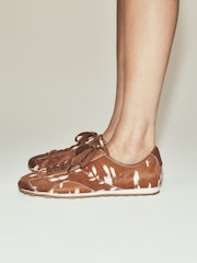 Braun Reh-Print - Forever Comfort® Leather Slim Trainers - Bild 3 von 4