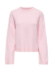 ONLY Pink Round Neck Cosy Knitted Jumper - Image 1 of 2
