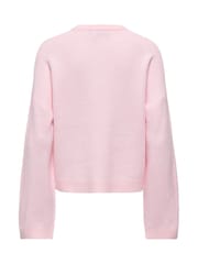 ONLY Pink Round Neck Cosy Knitted Jumper - Image 2 of 2