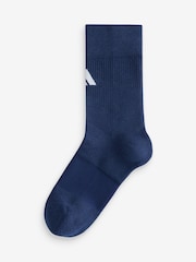 adidas Blue Football Cushioned Crew Performance Socks - Image 1 of 1