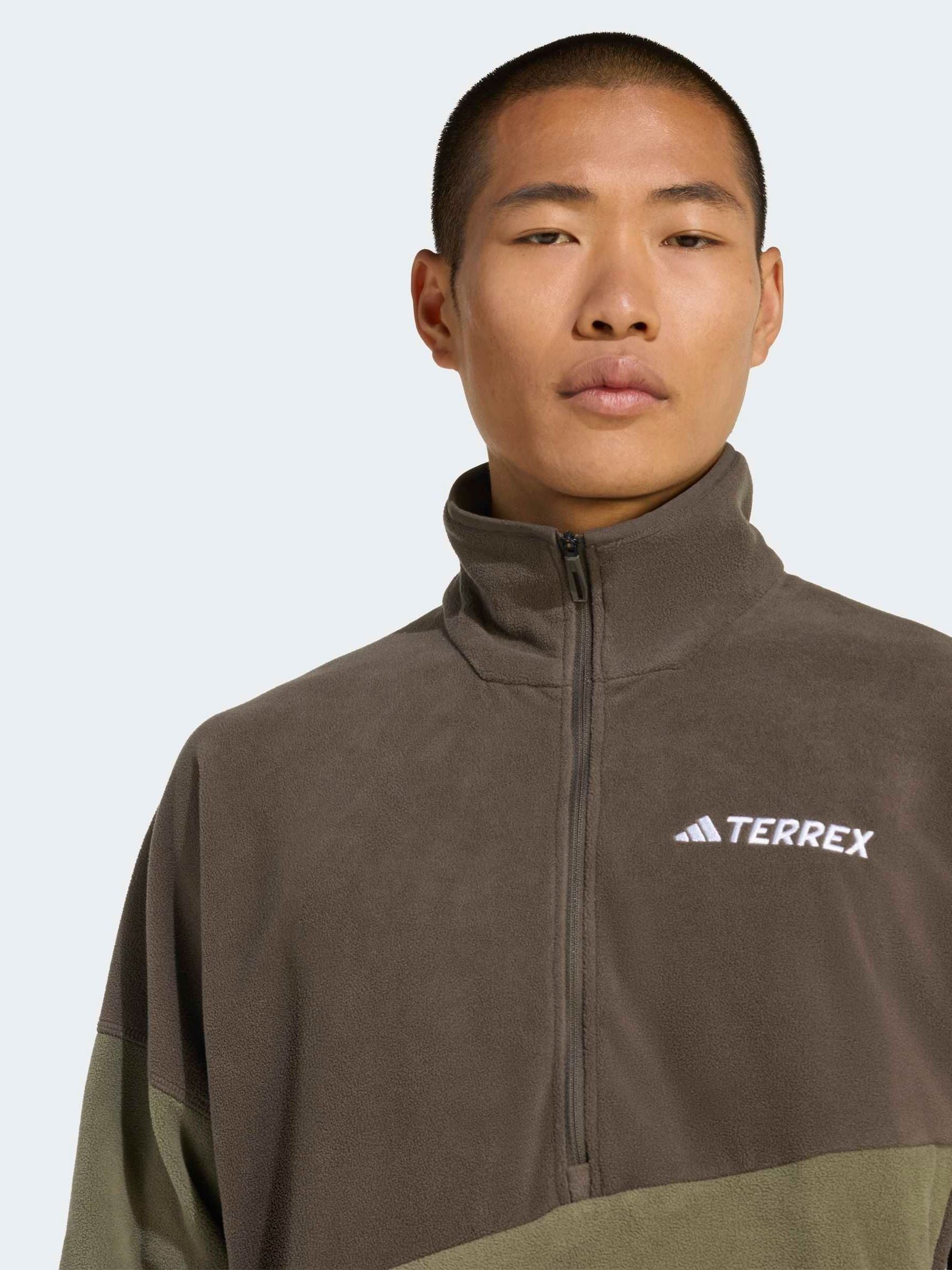 Buy adidas Green Multi Climawarm Fleece Anorak from Next USA