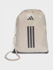 adidas Grey 3 Stripe Gymsack - Image 1 of 4