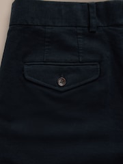 Navy Regular Fit Signature Emmetex Italian Fabric Moleskin Trousers - Image 11 of 11
