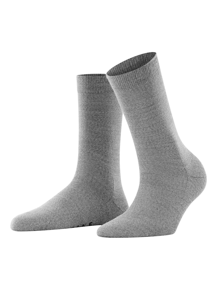 Falke Grey Softmerino Socks With Warm Merino Wool And Cotton - Image 1 of 4