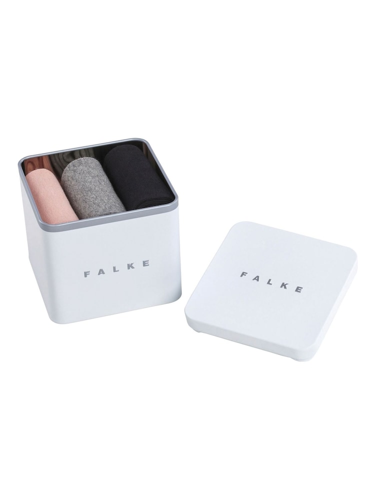 Falke Pink Happy Gift Box Cotton Socks 3 Pack - Image 6 of 6