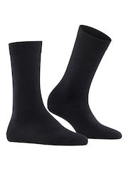 Falke Black Softmerino Socks With Warm Merino Wool And Cotton - Image 2 of 3