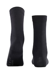 Falke Black Softmerino Socks With Warm Merino Wool And Cotton - Image 3 of 3